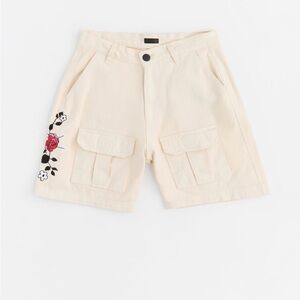 Reason Men's Cream Jean Shorts